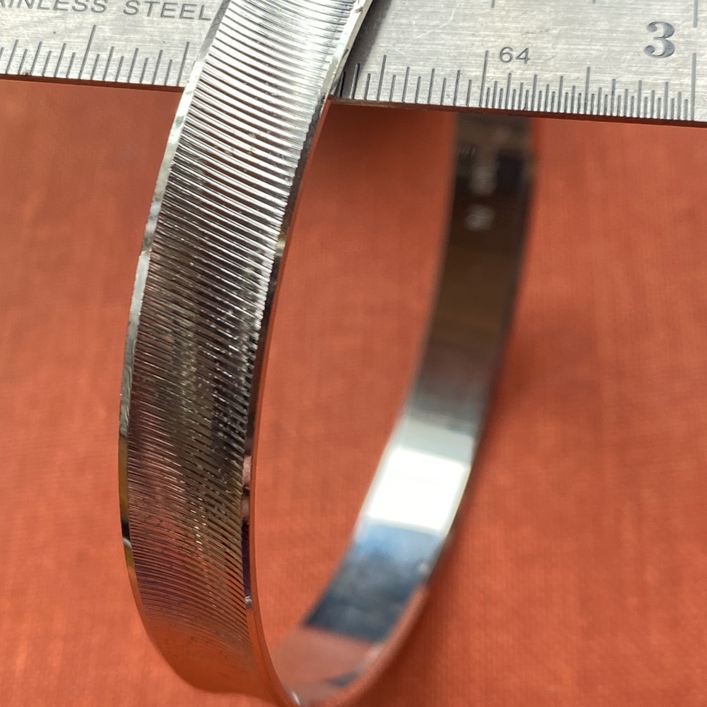 Vintage Chrome Bangle Bracelet